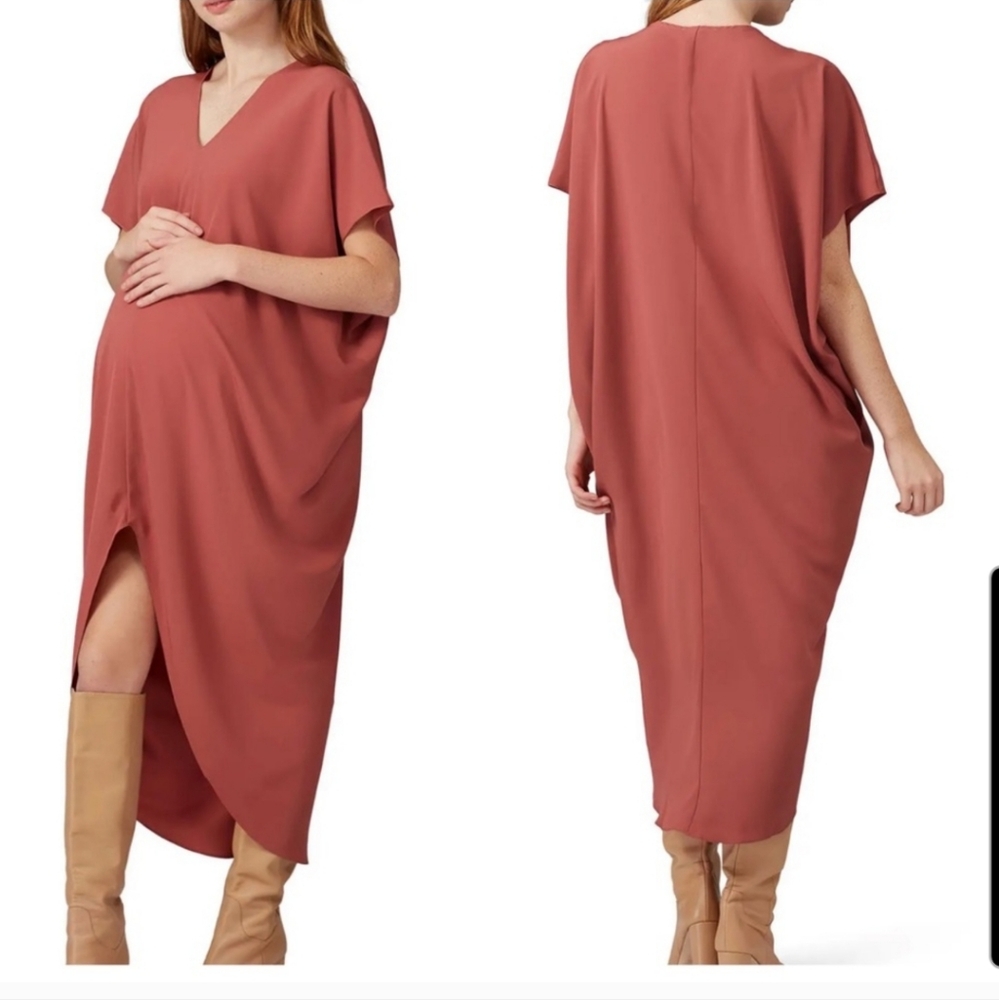 HATCH Maternity Riviera Dress Burnt Orange Fall Halloween